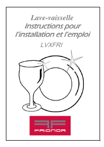 Mode d’emploi Frionor LVXFRI Lave-vaisselle