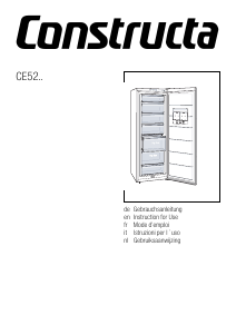 Manuale Constructa CE529EW30 Congelatore