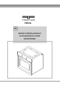 Mode d’emploi Frionor FMCIN Four