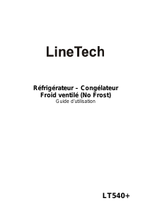Mode d’emploi Linetech LT540A+ Réfrigérateur combiné