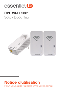 Mode d’emploi Essentiel B Wifi 500+ Duo Adaptateur CPL