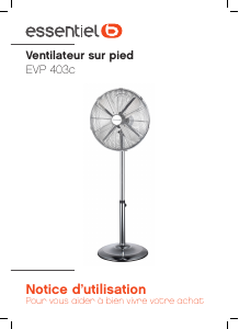 Mode d’emploi Essentiel B EVP 403c Ventilateur