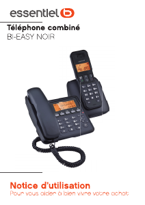 Mode d’emploi Essentiel B Bi-Easy Téléphone sans fil