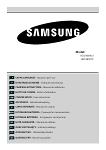 Manual de uso Samsung HDC9B90UX Campana extractora