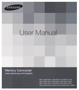 Manual Samsung SMX-C24RP Camcorder
