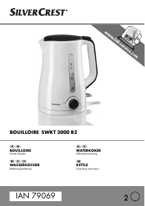 Manual SilverCrest SWKT 3000 B2 Kettle