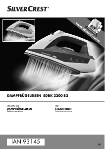 Manual SilverCrest SDBK 2200 B2 Iron