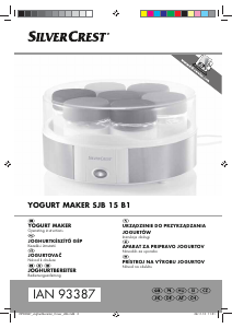 Manual SilverCrest IAN 93387 Yoghurt Maker