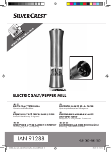 Manual SilverCrest IAN 91288 Pepper and Salt Mill