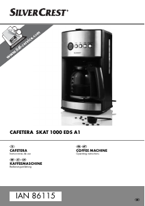 Manual SilverCrest IAN 86115 Coffee Machine