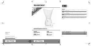 Bedienungsanleitung SilverCrest IAN 75988 Gesichtssauna