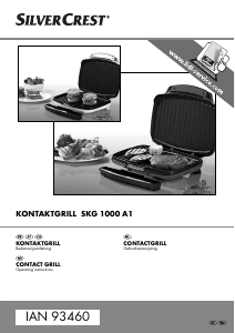Bruksanvisning SilverCrest SKG 1000 A1 Smörgåsgrill