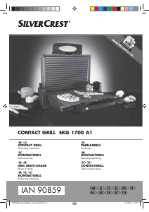 Manual SilverCrest SKG 1700 A1 Contact Grill
