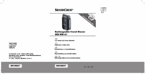 Manual SilverCrest SRR 800 A1 Shaver