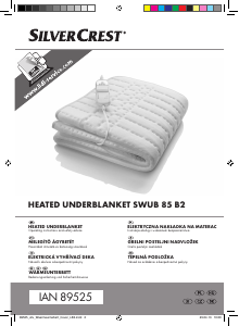 Manual SilverCrest SWUB 85 B2 Electric Blanket