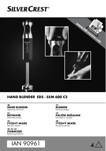 Manual SilverCrest SSM 600 C2 Hand Blender