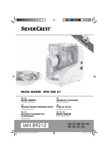 Manual SilverCrest SPM 200 A1 Pasta Machine