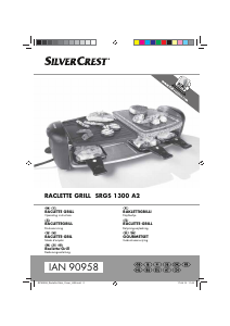 Bruksanvisning SilverCrest IAN 90958 Raclette grill