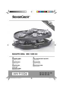 Manuál SilverCrest IAN 91026 Raclette gril