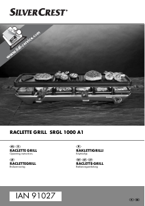 Bruksanvisning SilverCrest SRGL 1000 A1 Raclette grill