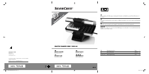 Priručnik SilverCrest SBW 1000 A2 Aparat za vafle