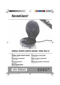 Manual SilverCrest SWEK 800 A1 Waffle Maker