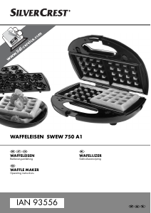 Manual SilverCrest SWEW 750 A1 Waffle Maker