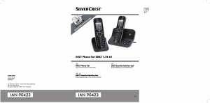 Bedienungsanleitung SilverCrest IAN 90423 Schnurlose telefon