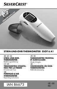 Handleiding SilverCrest IAN 86673 Thermometer