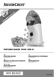 Instrukcja SilverCrest IAN 86362 Maszyna do popcornu