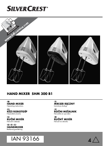 Manual SilverCrest SHM 300 B1 Hand Mixer