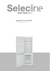 Mode d’emploi Selecline GN312 Réfrigérateur combiné