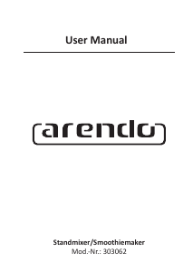 Handleiding Arendo 303062 Blender