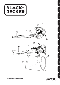 Manuale Black and Decker GW2500 Soffiatore