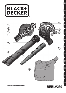 Käyttöohje Black and Decker BEBLV260 Lehtipuhallin