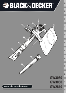 Manual Black and Decker GW2810 Leaf Blower