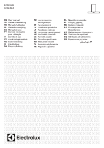 Manual de uso Electrolux EFI739X Campana extractora