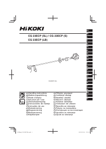 Manual Hikoki CG 23ECP(SL) Trimmer de gazon