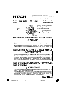 Manual Hitachi RB 14DL Leaf Blower