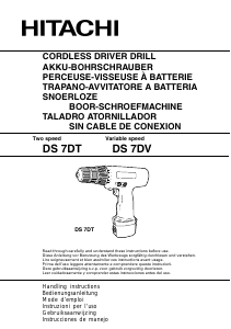 Manual de uso Hitachi DS 7DT Atornillador taladrador