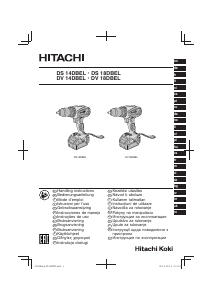Käyttöohje Hitachi DS 14DBEL Porakone-ruuvinväännin