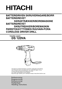Manual Hitachi DS 12DVA Drill-Driver