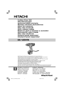 Manual Hitachi DS 12DVFA Maşină de găurit-înşurubat