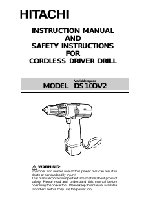 Manual Hitachi DS 10DV2 Drill-Driver