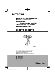 Brugsanvisning Hitachi DS 9DVC Bore-skruemaskine