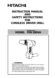 Manual Hitachi FDS 10DVA Drill-Driver