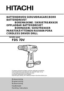 Brugsanvisning Hitachi FDS 7DV Bore-skruemaskine