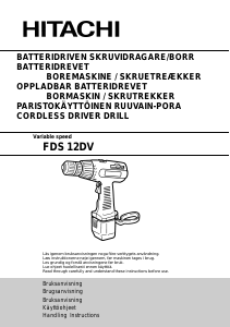 Bruksanvisning Hitachi FDS 12DV Borrskruvdragare