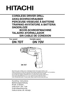 Manual de uso Hitachi DN 7DT Atornillador taladrador