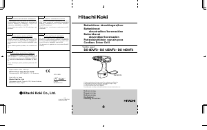 Bruksanvisning Hitachi DS 9DVF2 Drill-skrutrekker